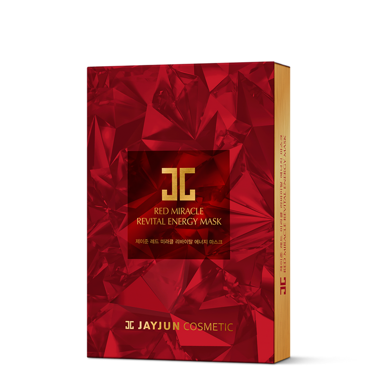 JAYJUN Red Miracle Revital Energy Mask - 10 Sheets