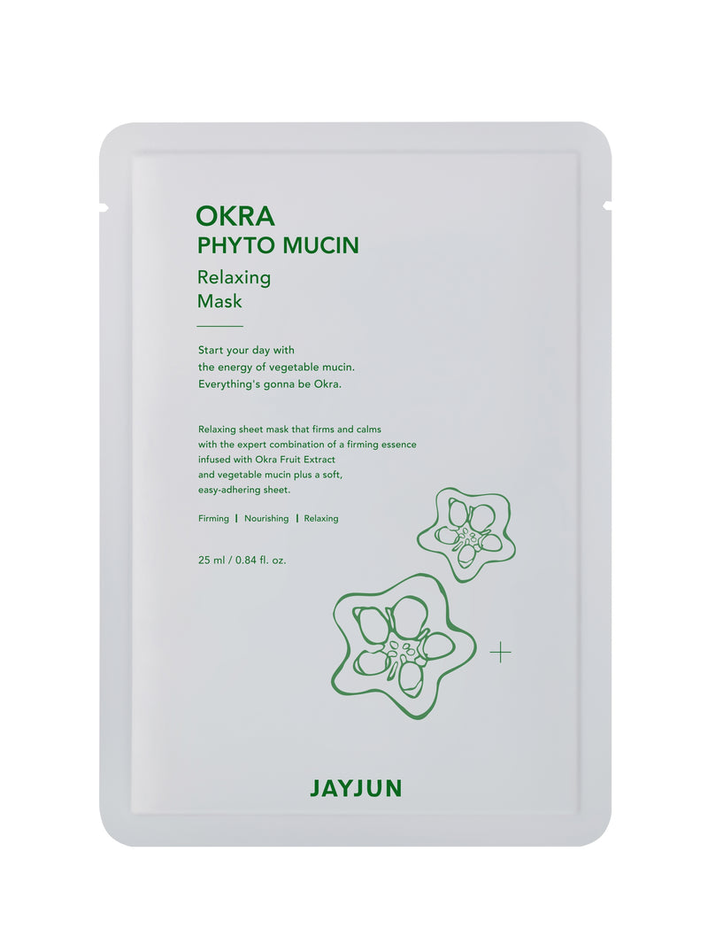 JAYJUN Okra Phyto Mucin Relaxing Mask - 10 Sheets